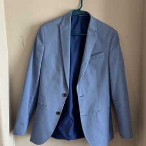 36R Slim Fit Stylish Sky Blue Men's Blazer